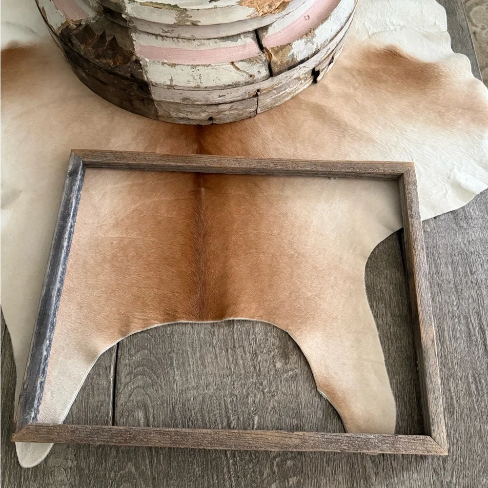 (2) Rustic Farmhouse Frames With Plexiglass